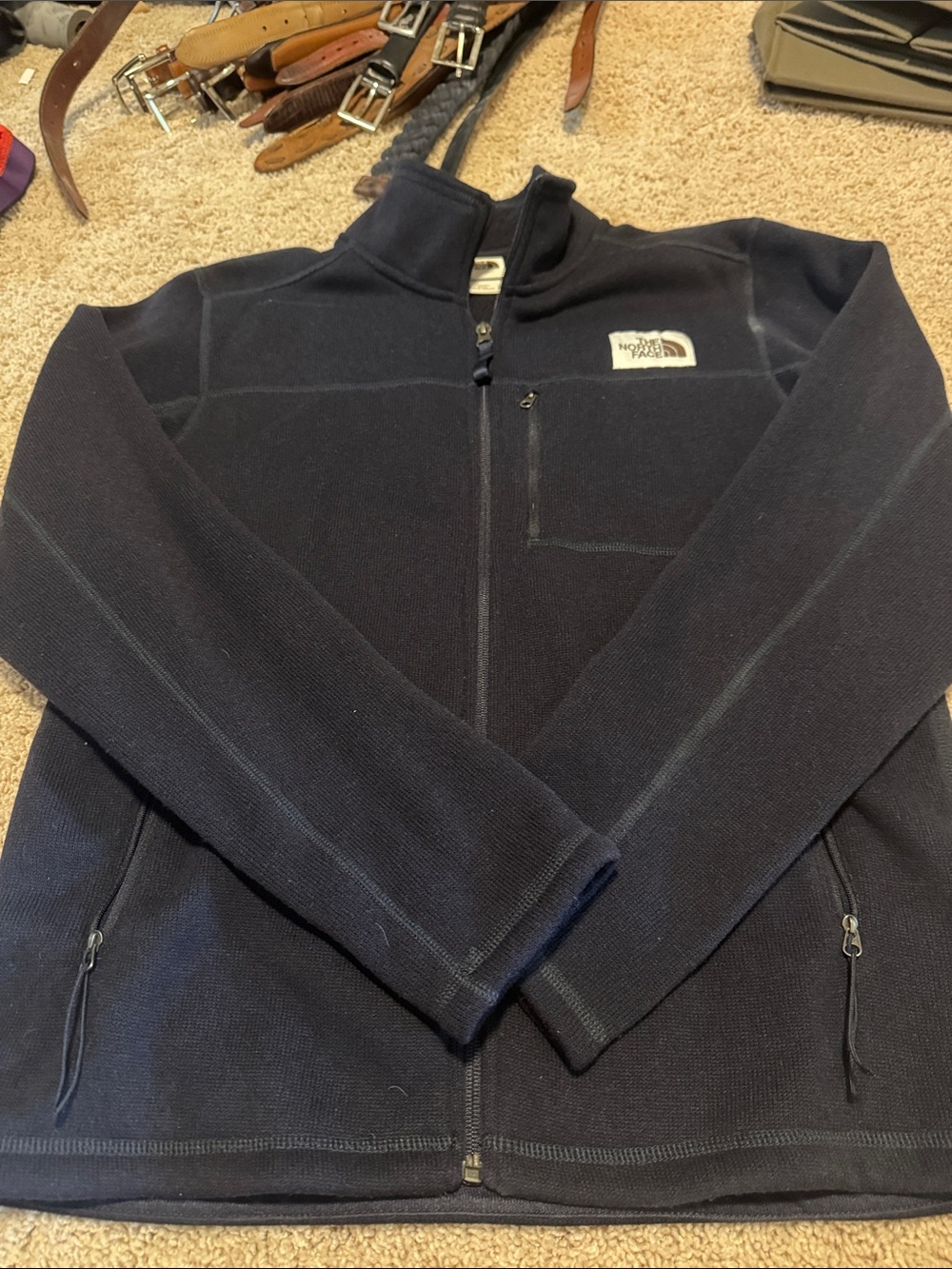 The North Face Dark Navy Full-Zip Fleece Jacket